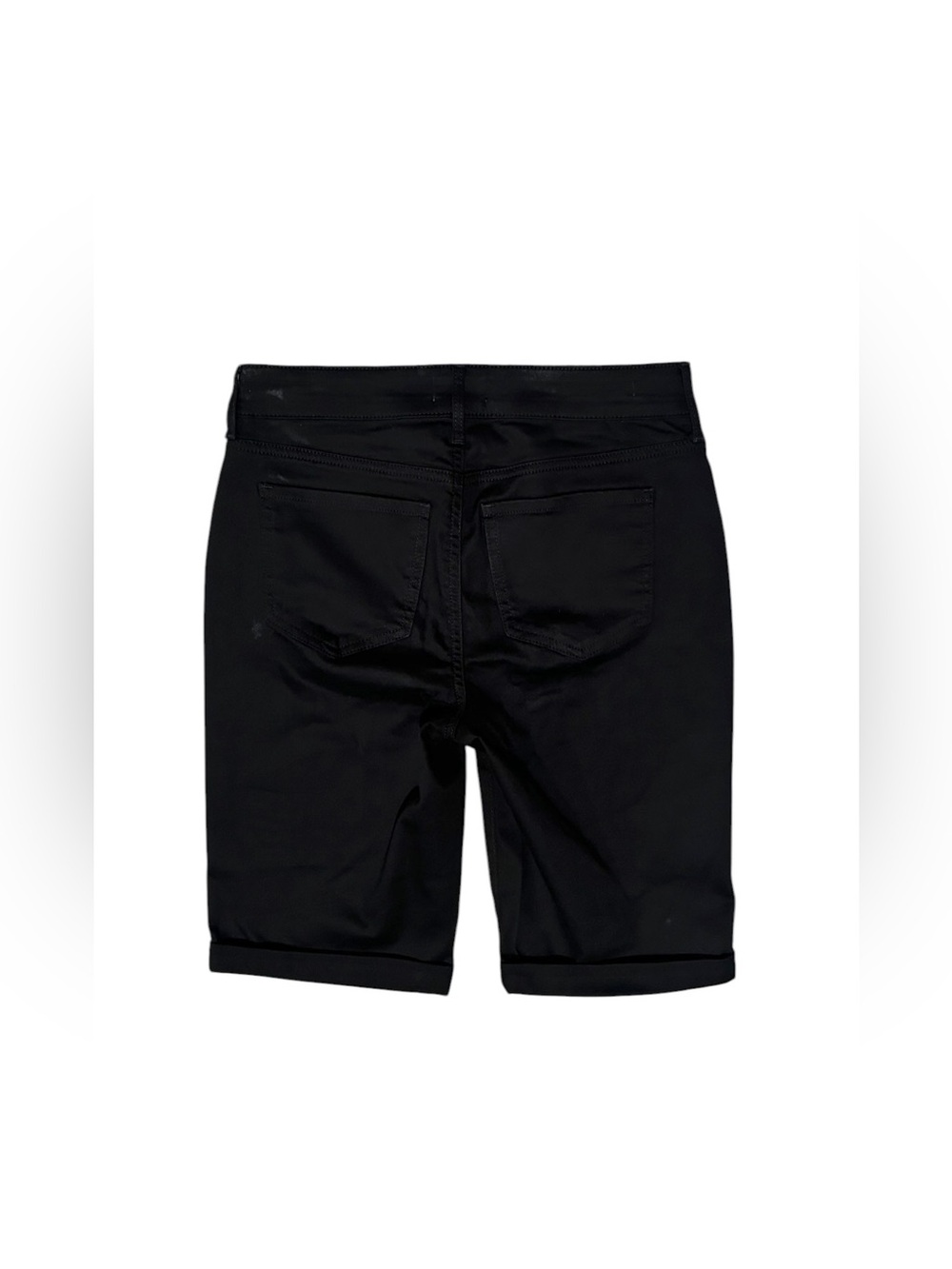 NYDJ Briella Black Lift Tuck Bermuda Denim Shorts Women’s Size 2 EUC - Picture 2 of 6